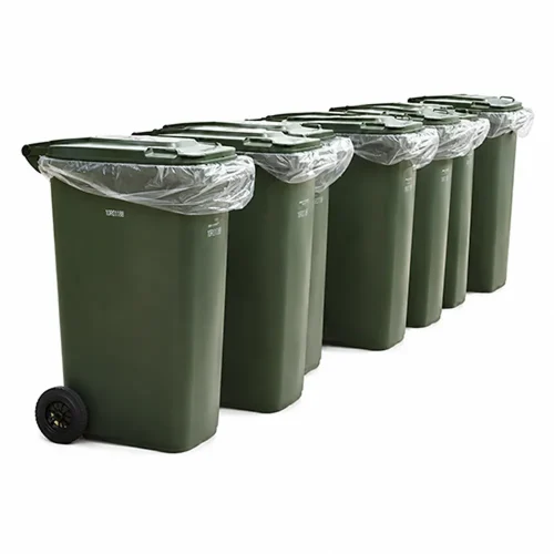 Clear Wheelie Bin Liners 46x54" - Packaging Direct