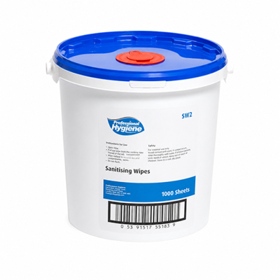 Tub Sanitising Wipes x 1000 Sheets - Packaging Direct